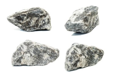  Taşlar beyaz üzerine izole 
