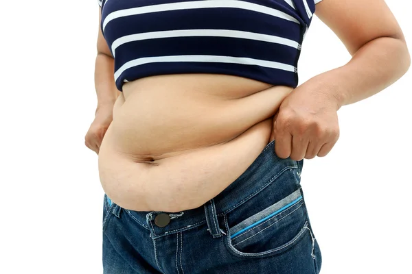 şişman kadının karın yüzey 