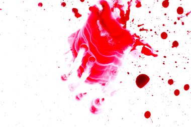 Kırmızı kan Splatter 