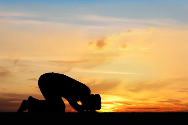 De islamitische prayjng — Stockfoto