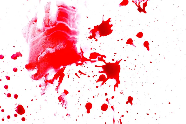 Spruzzi di sangue rosso — Foto Stock