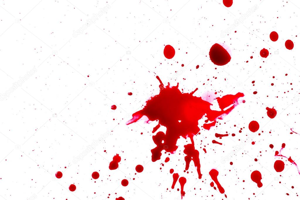 Red blood splatter 