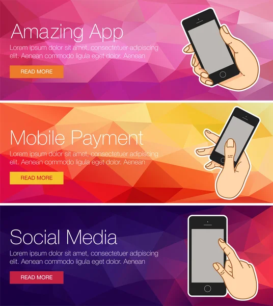 Resimde smartphone afiş için,