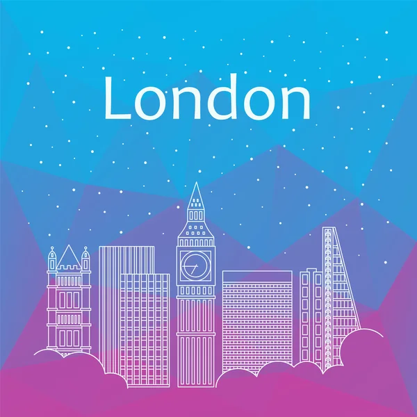 Londres para banner, póster, ilustración, juego, fondo . — Vector de stock