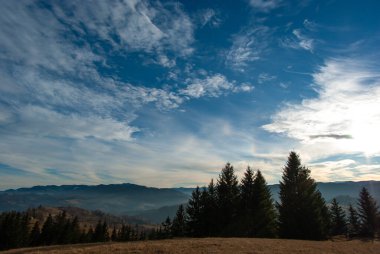Ukrayna 'daki Karpatlar' ın güzel manzarası