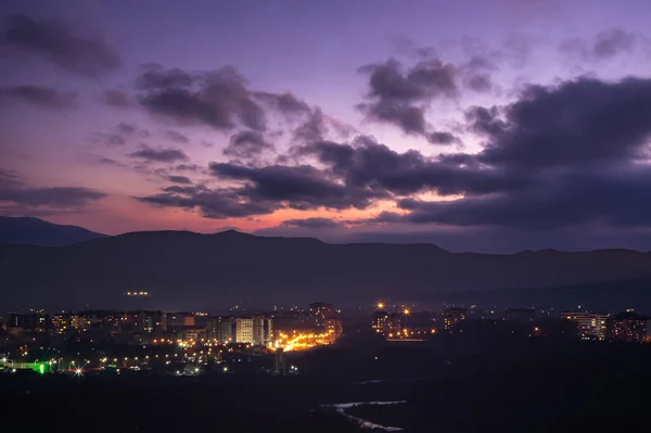 Avond Stad Ivano Frankivsk — Stockfoto