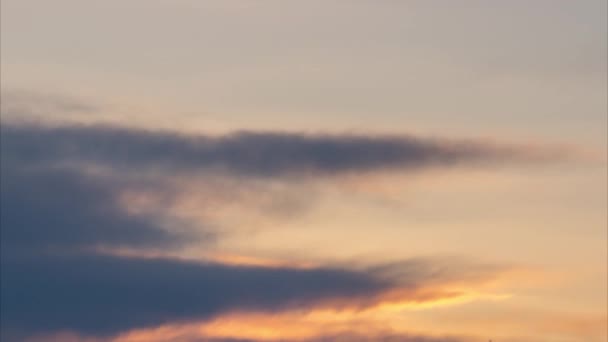 Nubes Atardecer Lapso Tiempo — Vídeo de stock