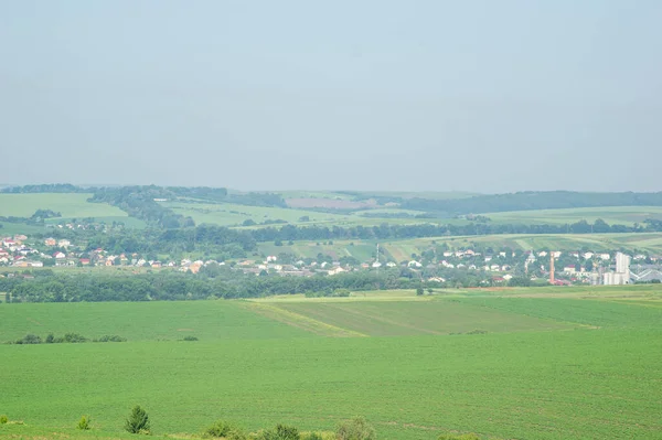 Красивий Краєвид Літньої Сільської Місцевості Україні — стокове фото