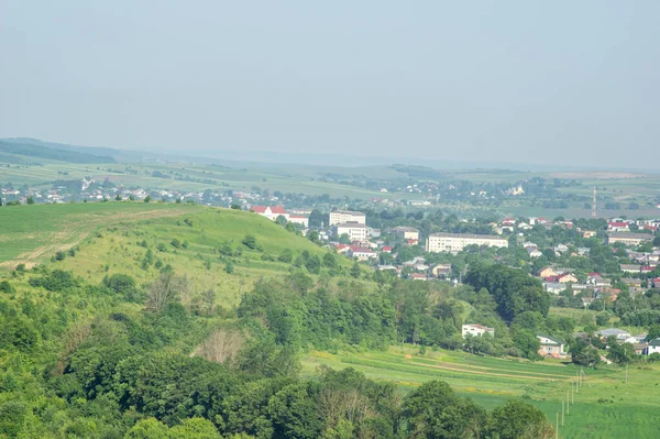 Красивий Краєвид Літньої Сільської Місцевості Україні — стокове фото