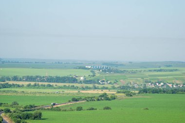 Beautiful summer landscape, fields in the countryside in Ukraine