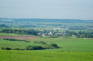 Beautiful summer landscape, fields in the countryside in Ukraine
