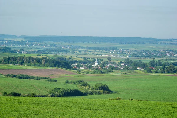 Красиві Літні Краєвиди Поля Сільській Місцевості Украйні — стокове фото