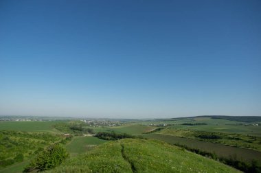 Beautiful summer landscape, fields in the countryside in Ukraine