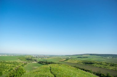 Beautiful summer landscape, fields in the countryside in Ukraine