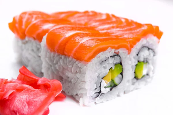 Set de sushi con salmón — Foto de Stock