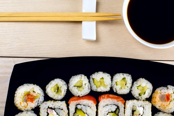 Gran conjunto de sushi — Foto de Stock