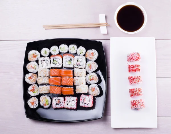 Gran conjunto de sushi — Foto de Stock