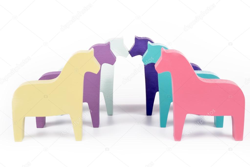 Colored horses