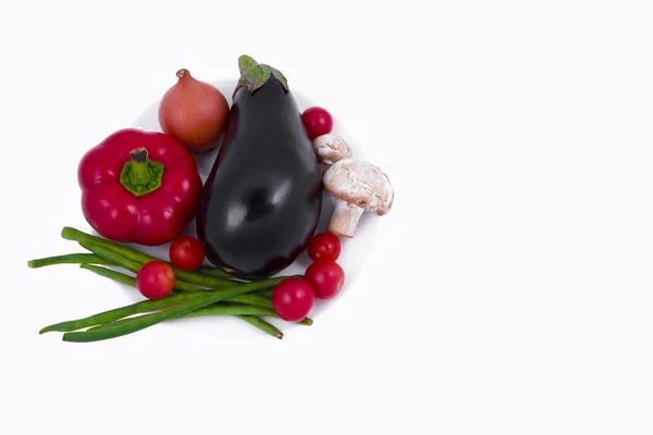 Fresh vegetables on white background — Stock Photo, Image