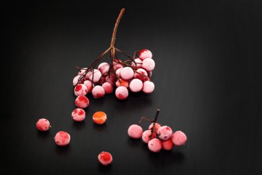 Kırmızı kartopu çilek dondurulmuş