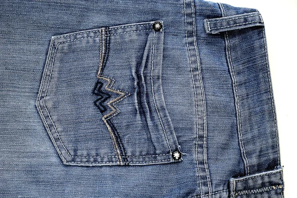 Mavi jeans cebinde — Stok fotoğraf