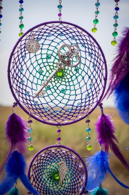 el ile yapılan bir dreamcatcher fotoğrafı