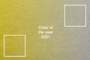 Örülmüş yün kumaş arkaplanının dokusu. 2021 Yılı Rengi