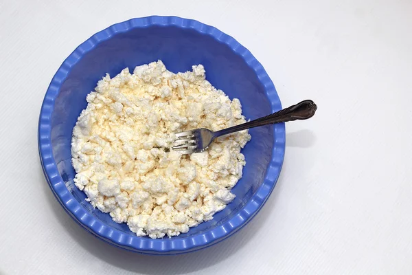 kuark hamur bir çatal ile