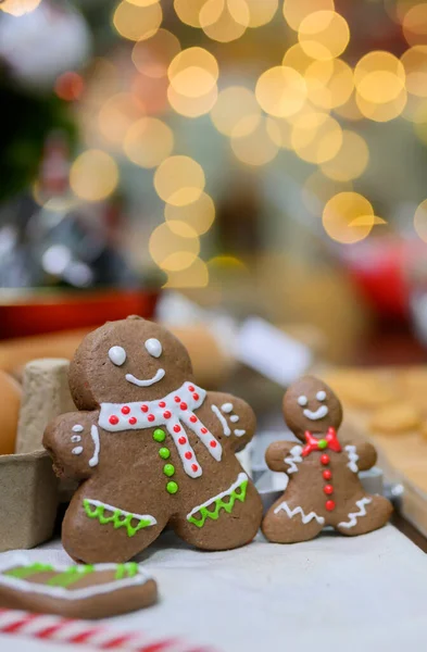 Biscoitos Caseiros Natal Para Natal Feliz Ano Novo — Fotografia de Stock