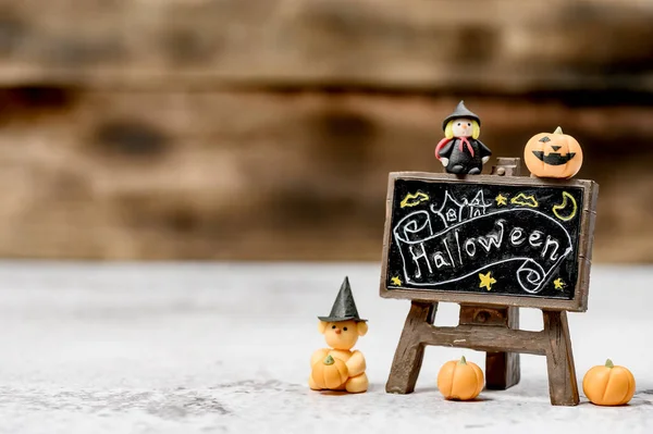 Dekorasi Halloween Trik Atau Mengobati Musim Gugur Dan Musim Gugur — Stok Foto