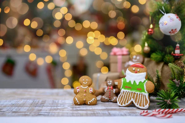 Biscoitos Caseiros Natal Para Natal Feliz Ano Novo — Fotografia de Stock