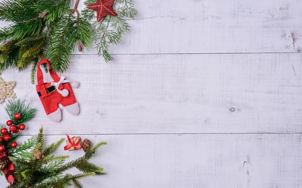 Regalo Navidad Decoración Sobre Fondo Blanco Celebración Navidad Año Nuevo —  Fotos de Stock