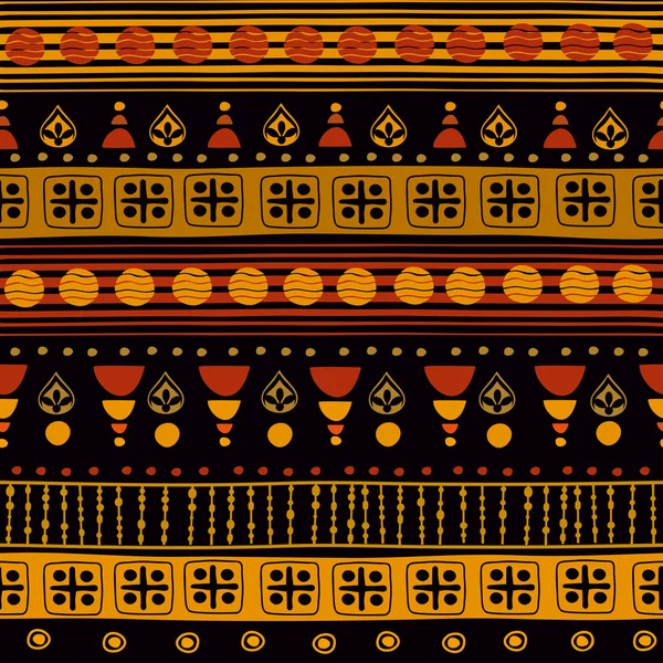 Patrón tribal sin costuras. Puede ser utilizado para el paño, chaquetas, bolsos, cuadernos, tarjetas, sobres, almohadillas, mantas, muebles, embalaje — Archivo Imágenes Vectoriales