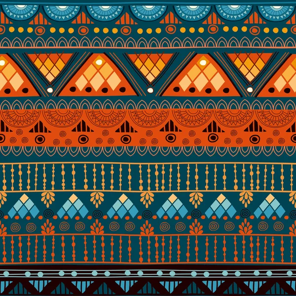 Patrón tribal sin costuras — Vector de stock