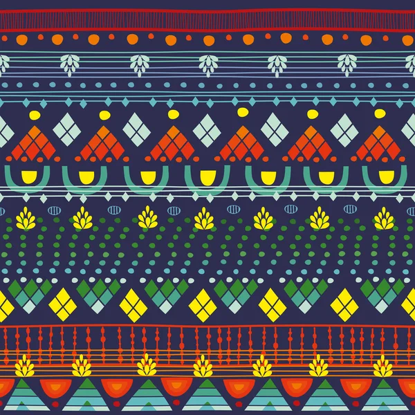 Modèle sans couture tribale — Image vectorielle