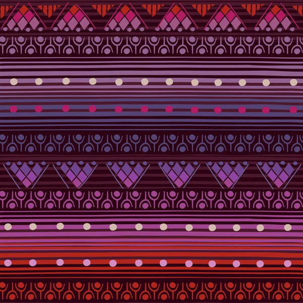 Tribal naadloos patroon. — Stockvector