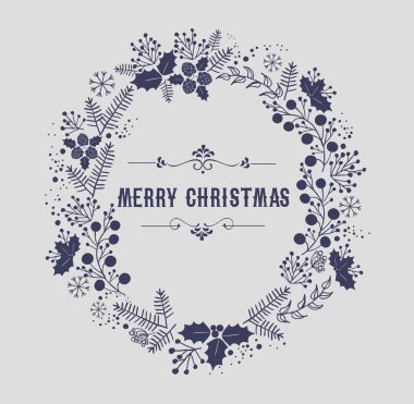 Mutlu Noeller ve mutlu yıllar kartı.