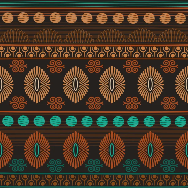 Tribal naadloos patroon. — Stockvector