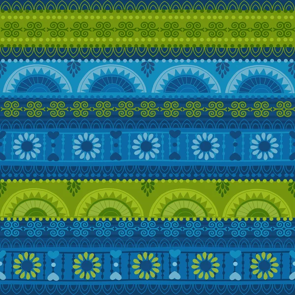 Patrón tribal sin costuras . — Vector de stock