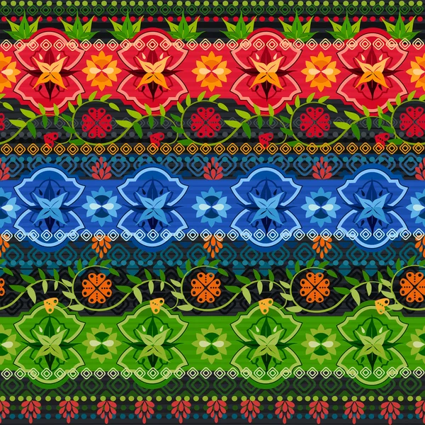 Patrón tribal sin costuras . — Vector de stock