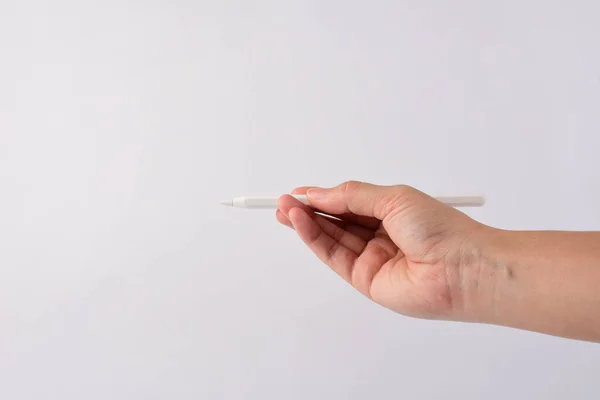 Hand Pen Isolated White Background — Stock Photo, Image