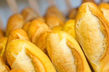 gevrek ve altın lezzetli Fransız baget