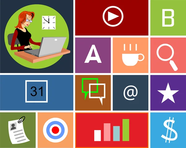 freelancer hesap semboller işaretler infographics rozetleri