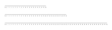 20 ile 50 cm arasında santimetre ölçeğinde düz cetvel seti. Şeffaf bir arkaplanda izole edilmiş ölçüm araçlarının şablonu. Yazdırmaya hazırız. Okul, mühendislik ve ölçüm konsepti. EPS