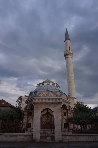 Mosquée Banja Luka Par Temps Nuageux Bosnie 2020 — Photo