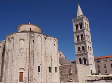 Hırvatistan 'ın Zadar kentindeki St. Donatus Kilisesi, 2020