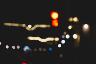 Phuket kasabasındaki Sokak Gecesi Market Festivali 'nin arka plan kullanımı için Bokeh' li soyut bulanık görüntüsü