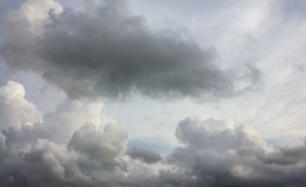 Cielo Oscuro Nube Negra Dramática Antes Lluvia —  Fotos de Stock