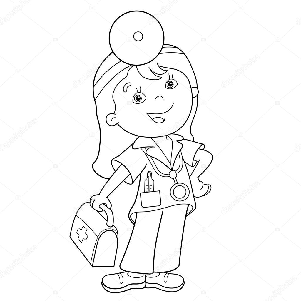 first aid kit coloring pages