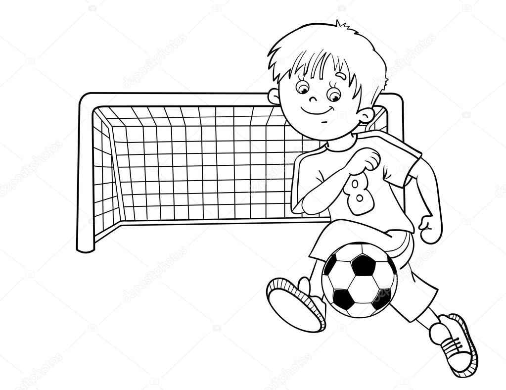 Desenhos de JOGADORES DE FUTEBOL para colorir - Desenhos para